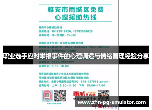 职业选手应对举报事件的心理调适与情绪管理经验分享